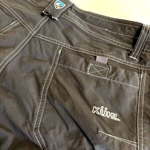 Kuhl Renegade Convertible Stealth Gray Hiking Outdoors Pants Mens 32x32 Zip Off